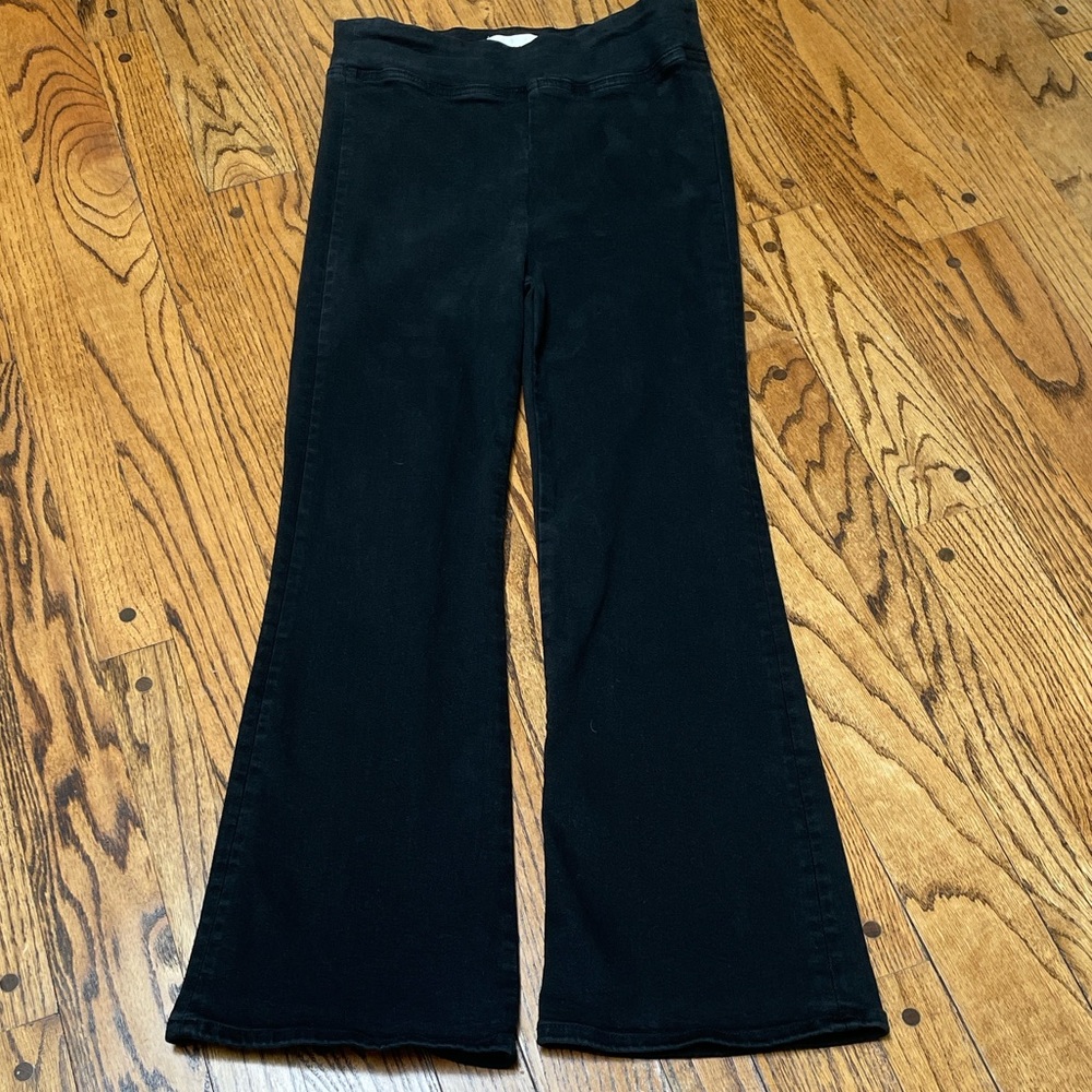 FRAME sz 2 JetSet Crop Mini Boot black pull on jeans